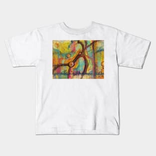 Trying to Forget Pastel Abstract Painting Kids T-Shirt